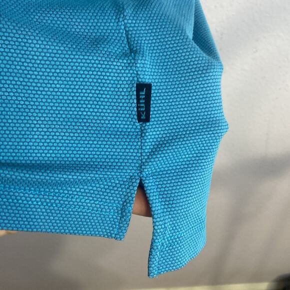 Kuhl Men Blue Collared Short Sleeve Shirt Size M - Picture 4 of 8